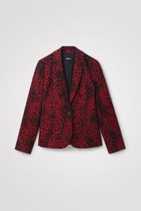 Blazer met dierenprint - RED - S