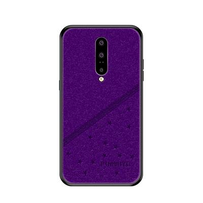 PINWUYO volledige dekking waterdichte schokbestendige PC + TPU + PU beschermhoes voor Oneplus7 Pro (paars)