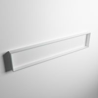 MONDIAZ EASY Nis 149,5x29,5cm in solid surface kleur Greey | Talc. 1 vak  geschikt voor in- of opbouw