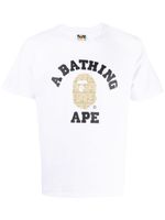 A BATHING APE® t-shirt en coton à patch logo - Blanc - thumbnail