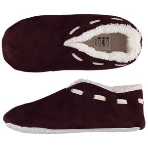 Dames Spaanse sloffen/pantoffels bordeaux rood