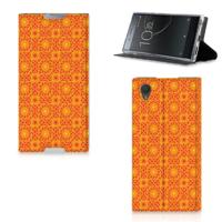 Sony Xperia L1 | Hoesje met Magneet | Batik Oranje