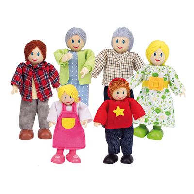 Hape poppenhuis familie