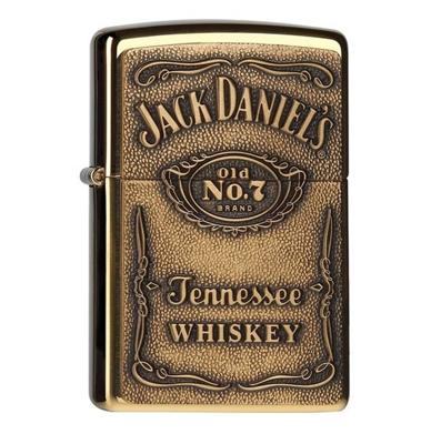 Zippo Aansteker Jack Daniel&apos;s Label Brass - Goud