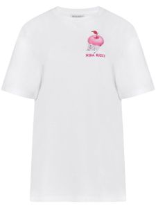 Nina Ricci t-shirt en coton à imprimé graphique - Blanc