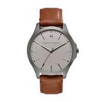 Horlogeband Armani Exchange AX2195 Leder Bruin 22mm