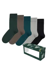 5-paar - heren sokken - Dark Combi - Multipack katoenen mannen kousen