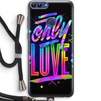 Only Love: Huawei P Smart (2018) Transparant Hoesje met koord
