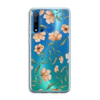 Peachy flowers: Huawei P20 Lite (2019) Transparant Hoesje