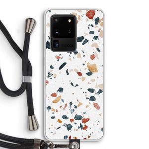 Terrazzo N°4: Samsung Galaxy S20 Ultra Transparant Hoesje met koord