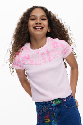 T-shirt met lettering - RED - 11/12