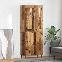 Hoge kast 2 pcs Oudhout Bewerkt hout