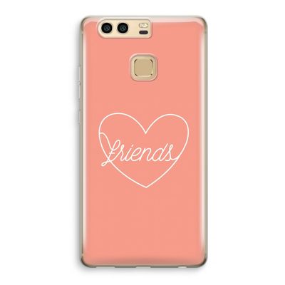 Friends heart: Huawei P9 Transparant Hoesje