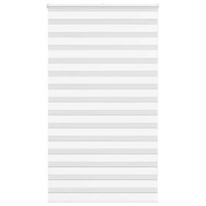 VidaXL Zebra rolgordijn 135x200 cm stofbreedte 130,9cm polyester wit