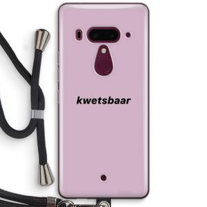 kwetsbaar: HTC U12+ Transparant Hoesje met koord