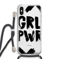 Girl Power #2: iPhone X Transparant Hoesje met koord