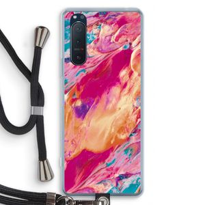 Pastel Echoes: Sony Xperia 5 II Transparant Hoesje met koord