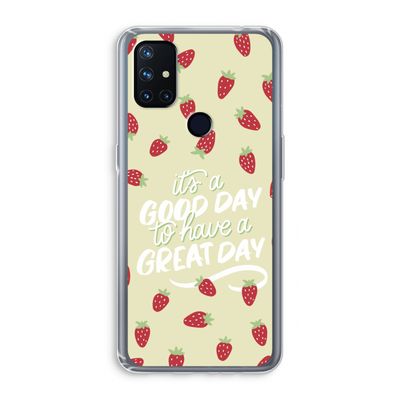 Don't forget to have a great day: OnePlus Nord N10 5G Transparant Hoesje