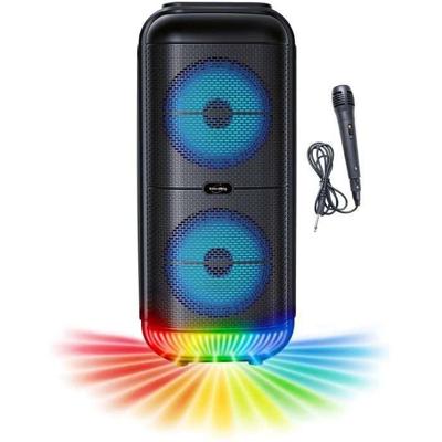 Verlichte Karaokeluidspreker - INOVALLEY - KA22-BTH - Bluetooth V5.0 - 49 cm - 500 W - Zwart