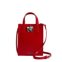 Ted Baker Roseem Rose Detail Crinkle Small Bag -Red
