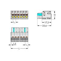 WAGO 2721-112/026-000 Female behuizing (kabel) 2721 Totaal aantal polen: 12 Rastermaat: 5 mm Inhoud: 25 stuk(s) - thumbnail