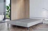 2dekans Boxspring Basic 180 x 200 Skai Grijs - zonder Matras en zonder Hoofdbord - Niet in originele verpakking + stofschade onderkant]