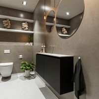 Toiletmeubel Mondiaz Ture | 120 cm | Meubelkleur Urban | Eden wastafel Talc Midden | Zonder kraangat