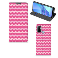 OPPO A53 | A53s Hoesje met Magneet Waves Pink