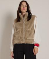 faux fur gilet met rits faux fur gilet met rits