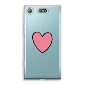 Hartje: Sony Xperia XZ1 Compact Transparant Hoesje
