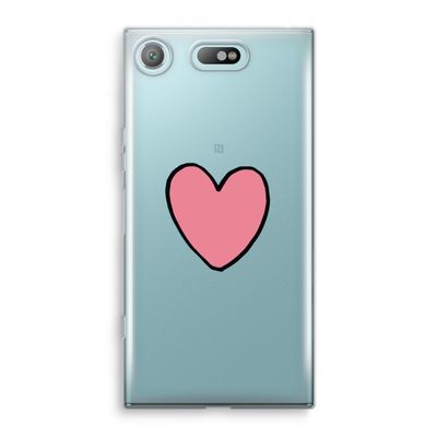 Hartje: Sony Xperia XZ1 Compact Transparant Hoesje