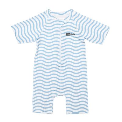 Little Riots UV zwempakje Wave Blauw Maat