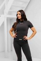 Unique The Label Nena Short Sleeve Dames Donkergrijs - Maat XS - Kleur: Donkergrijs | Soccerfanshop