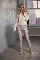 Helena Hart Broek Ziggy Lano Ruit 7614 Broek Sand