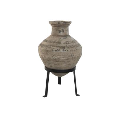 Vaas Home ESPRIT Zwart Beige Metaal Magnesium 28 x 28 x 47 cm