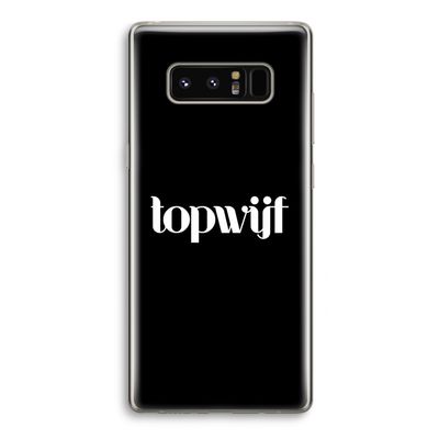 Topwijf Zwart: Samsung Galaxy Note 8 Transparant Hoesje