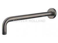 Wiesbaden luxe douche-arm rond muurbev. 35cm gunmetal