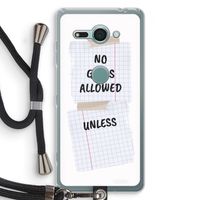 No Girls Allowed Unless: Sony Xperia XZ2 Compact Transparant Hoesje met koord