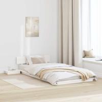 Bedframe Wit 90 x 190 cm Hout