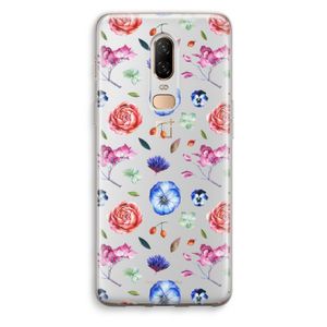Bloemetjes: OnePlus 6 Transparant Hoesje