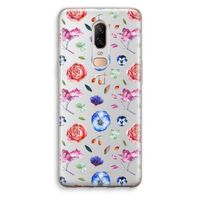 Bloemetjes: OnePlus 6 Transparant Hoesje
