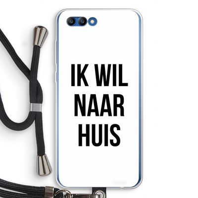 Ik wil naar huis: Honor 10 Transparant Hoesje met koord