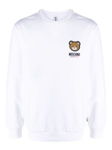 Moschino sweat à imprimé Leo Teddy - Blanc