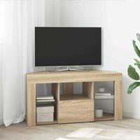 Hoek LED TV Kast Sonoma Eiken 102 x 40 x 50 cm Bewerkt hout