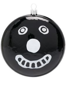 10 CORSO COMO boule de noël à imprimé smiley - Noir