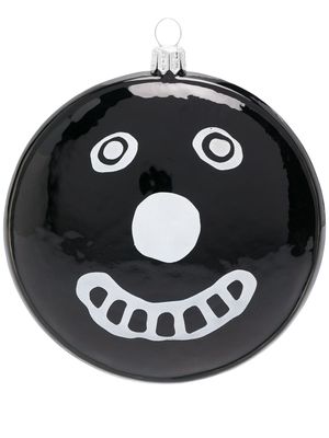 10 CORSO COMO boule de noël à imprimé smiley - Noir