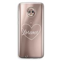 Forever heart pastel: Motorola Moto G6 Transparant Hoesje - thumbnail