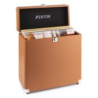 Fenton RC30 platenkoffer voor ruim 30 platen - Bruin - thumbnail