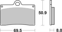 BREMBO Remblokken, voor de moto, Road Organisch 07BB1507