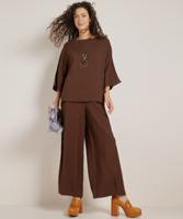 wide fit set: top met broek